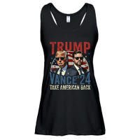 Trump Vance 2024 Donald Trump J.D. Vance Take America Back Ladies Essential Flowy Tank