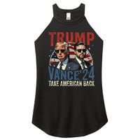 Trump Vance 2024 Donald Trump J.D. Vance Take America Back Women's Perfect Tri Rocker Tank