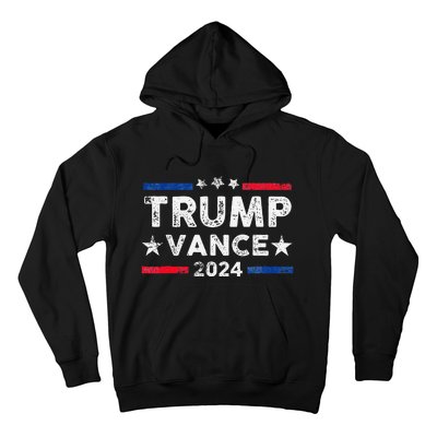 Trump Vance 2024 Us Flag Vintage Election President 2024 Gift Hoodie