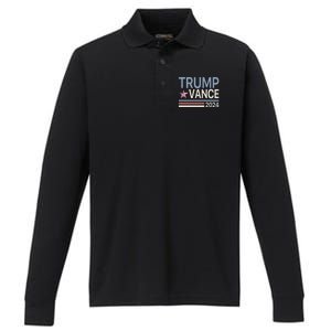 Trump Vance 2024 Performance Long Sleeve Polo