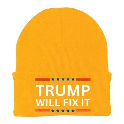 Trump Vance 2024 Election Will Fix It Knit Cap Winter Beanie