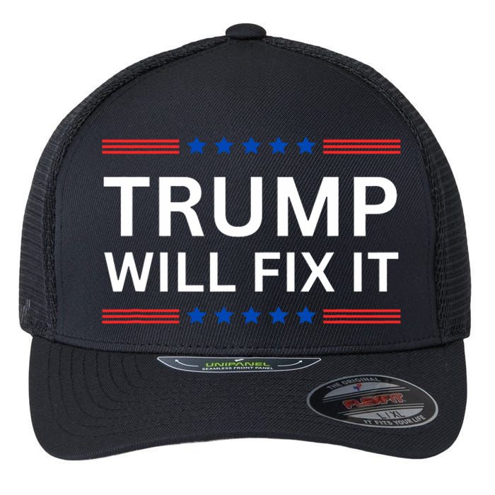 Trump Vance 2024 Election Will Fix It Flexfit Unipanel Trucker Cap