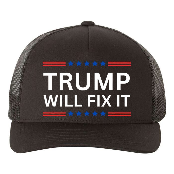 Trump Vance 2024 Election Will Fix It Yupoong Adult 5-Panel Trucker Hat