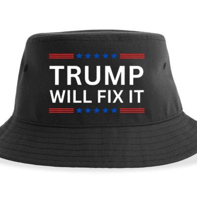 Trump Vance 2024 Election Will Fix It Sustainable Bucket Hat