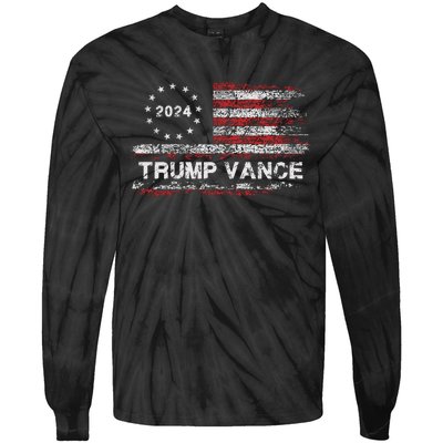 Trump Vance 2024 Tie-Dye Long Sleeve Shirt