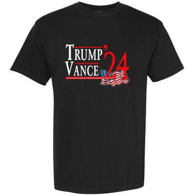 Trump Vance 2024 President Trump Supporter Re Election Garment-Dyed Heavyweight T-Shirt