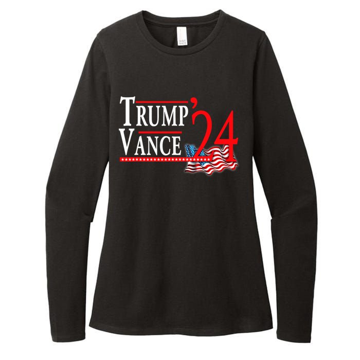 Trump Vance 2024 President Trump Supporter Re Election Womens CVC Long Sleeve Shirt