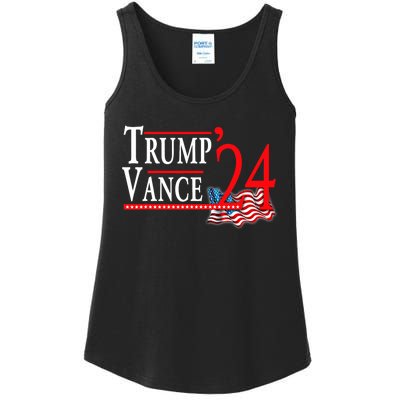 Trump Vance 2024 President Trump Supporter Re Election Ladies Essential Tank