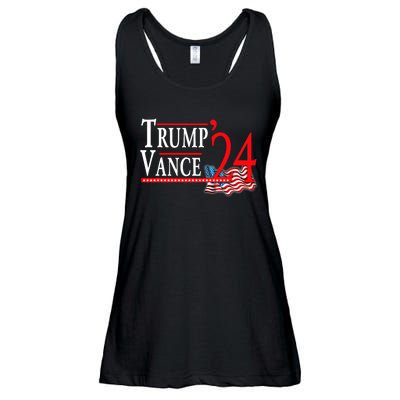 Trump Vance 2024 President Trump Supporter Re Election Ladies Essential Flowy Tank