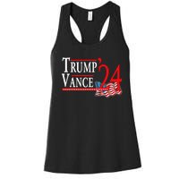 Trump Vance 2024 President Trump Supporter Re Election Women's Racerback Tank