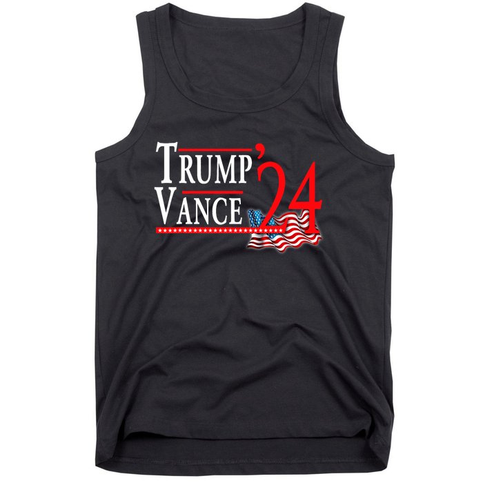 Trump Vance 2024 President Trump Supporter Re Election Tank Top