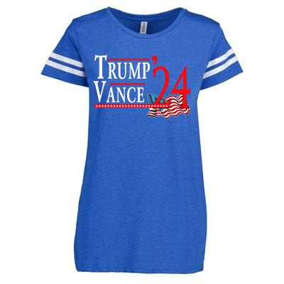 Trump Vance 2024 President Trump Supporter Re Election Enza Ladies Jersey Football T-Shirt