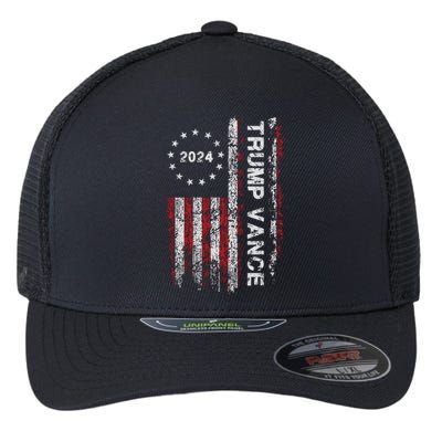 Trump Vance 2024 Flexfit Unipanel Trucker Cap