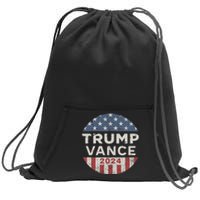 Trump Vance 2024 Vintage Button Usa Sweatshirt Cinch Pack Bag