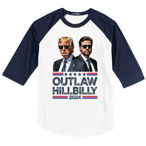 Trump Vance 2024 Outlaw Hillbilly Baseball Sleeve Shirt