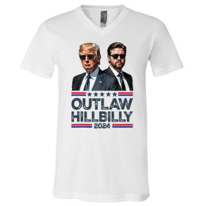 Trump Vance 2024 Outlaw Hillbilly V-Neck T-Shirt