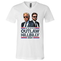 Trump Vance 2024 Outlaw Hillbilly V-Neck T-Shirt