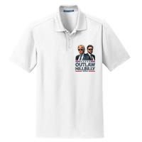 Trump Vance 2024 Outlaw Hillbilly Dry Zone Grid Polo