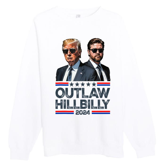 Trump Vance 2024 Outlaw Hillbilly Premium Crewneck Sweatshirt