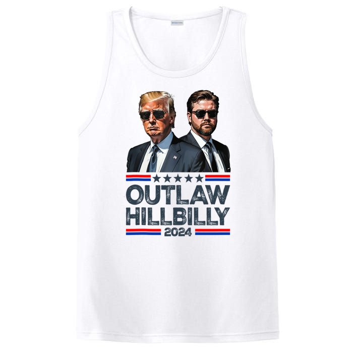 Trump Vance 2024 Outlaw Hillbilly PosiCharge Competitor Tank