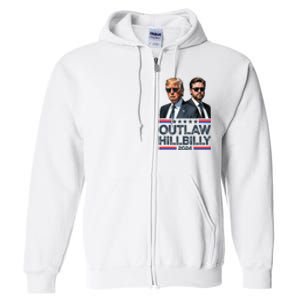 Trump Vance 2024 Outlaw Hillbilly Full Zip Hoodie