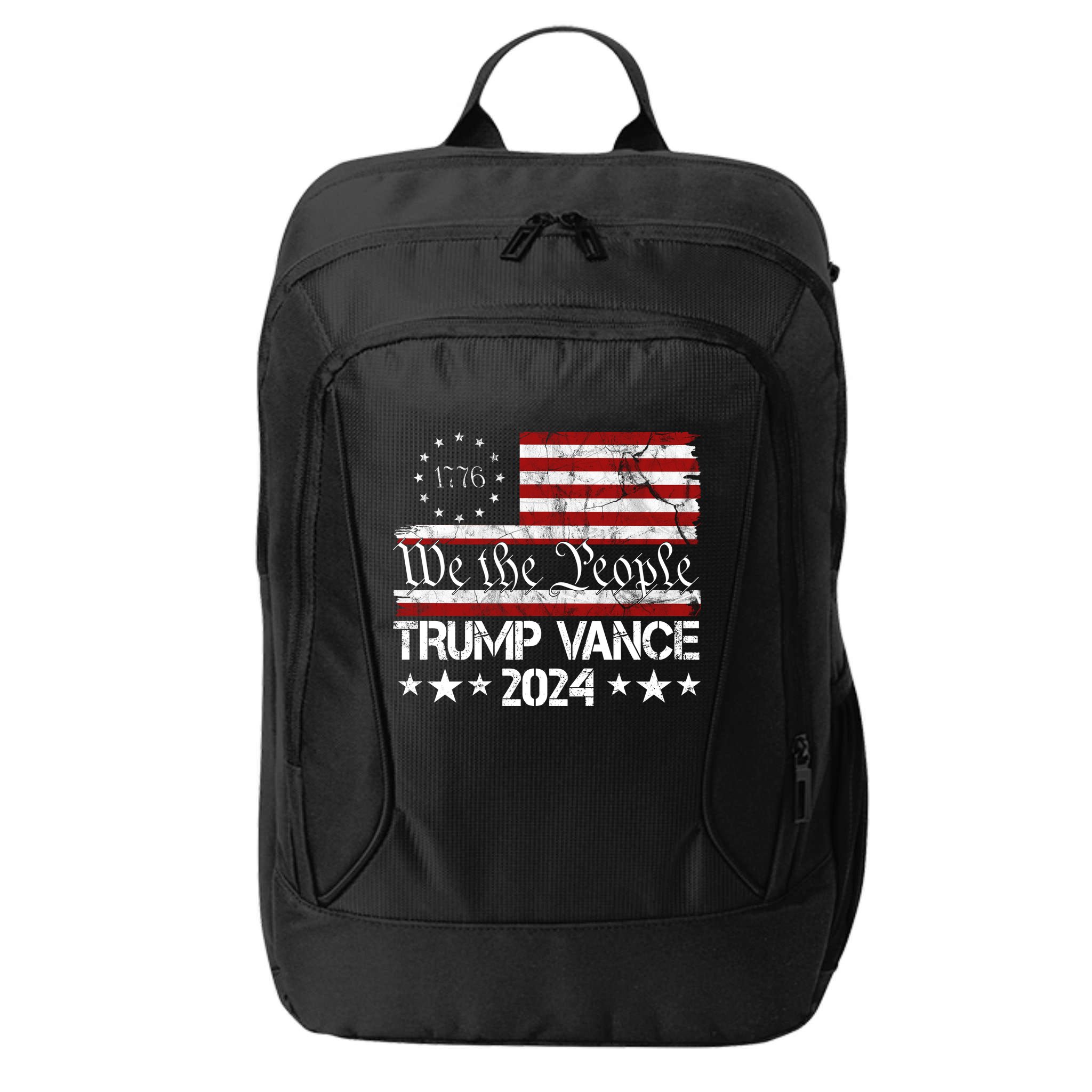 Trump Vance 2024 President Trump Usa Flag Election City Backpack