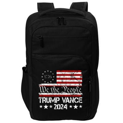 Trump Vance 2024 President Trump Usa Flag Election Impact Tech Backpack