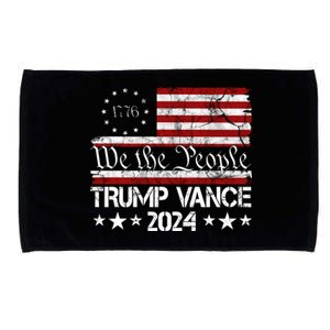 Trump Vance 2024 President Trump Usa Flag Election Microfiber Hand Towel