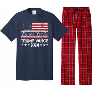 Trump Vance 2024 President Trump Usa Flag Election Pajama Set