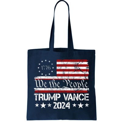 Trump Vance 2024 President Trump Usa Flag Election Tote Bag