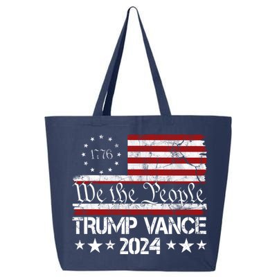 Trump Vance 2024 President Trump Usa Flag Election 25L Jumbo Tote