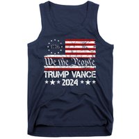 Trump Vance 2024 President Trump Usa Flag Election Tank Top