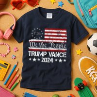 Trump Vance 2024 President Trump Usa Flag Election Kids T-Shirt