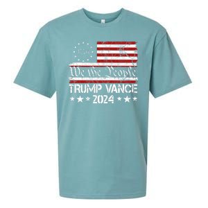 Trump Vance 2024 President Trump Usa Flag Election Sueded Cloud Jersey T-Shirt