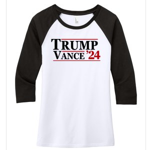 Trump Vance 2024 Women's Tri-Blend 3/4-Sleeve Raglan Shirt