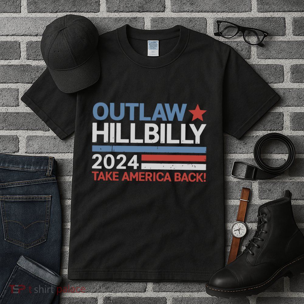 Trump Vance 2024 Donald Trump Jd Vance Outlaw Hillbilly Tall T-Shirt