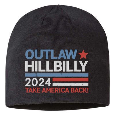 Trump Vance 2024 Donald Trump Jd Vance Outlaw Hillbilly Sustainable Beanie