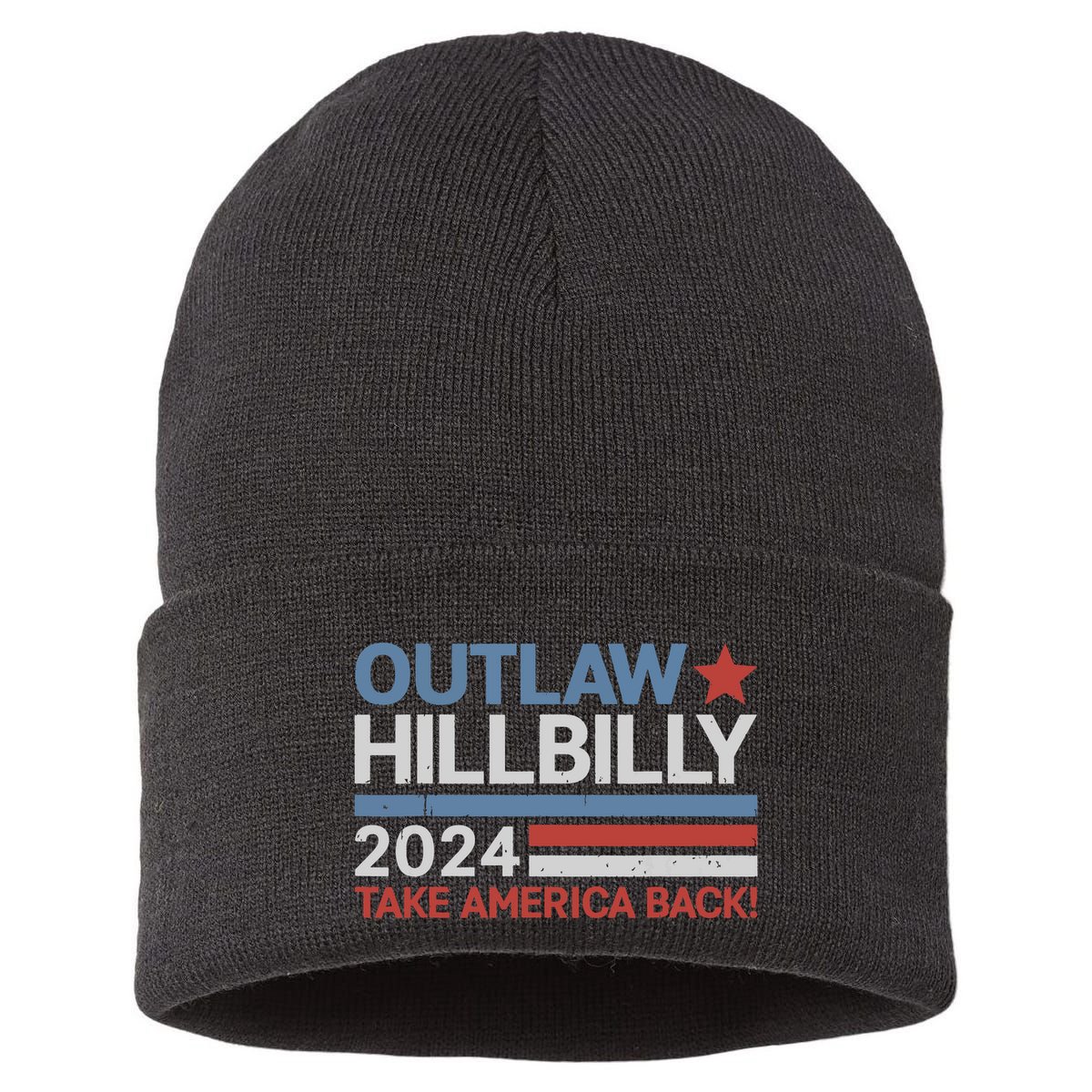 Trump Vance 2024 Donald Trump Jd Vance Outlaw Hillbilly Sustainable Knit Beanie