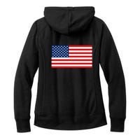 Trump Vance 2024 Star American Flag Front And Back Design Women's Fleece Hoodie