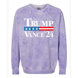 Trump Vance 2024 For President Vp Usa Election Patriotic Colorblast Crewneck Sweatshirt