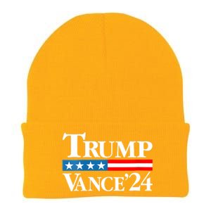 Trump Vance 2024 For President Vp Usa Election Patriotic Knit Cap Winter Beanie