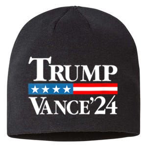 Trump Vance 2024 For President Vp Usa Election Patriotic Sustainable Beanie