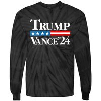 Trump Vance 2024 For President Vp Usa Election Patriotic Tie-Dye Long Sleeve Shirt