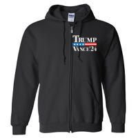 Trump Vance 2024 For President Vp Usa Election Patriotic Full Zip Hoodie