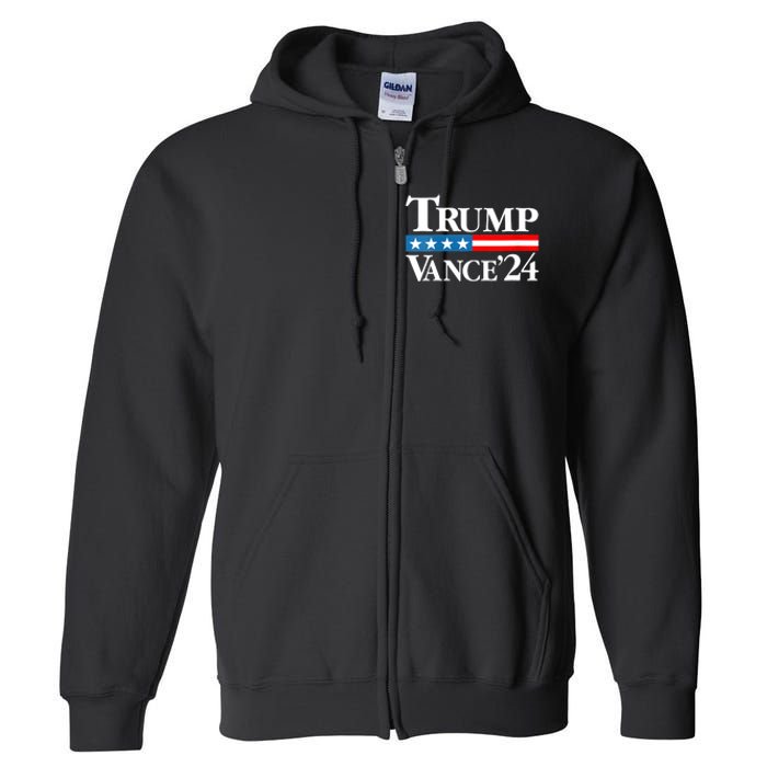 Trump Vance 2024 For President Vp Usa Election Patriotic Full Zip Hoodie