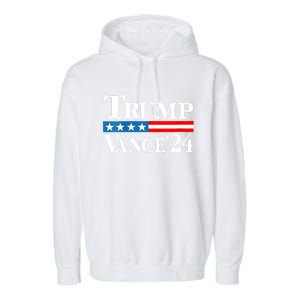 Trump Vance 2024 For President Vp Usa Election Patriotic Garment-Dyed Fleece Hoodie