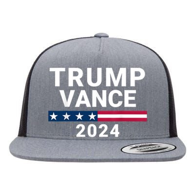 Trump Vance 2024 For President Vp Usa Republican Election Flat Bill Trucker Hat