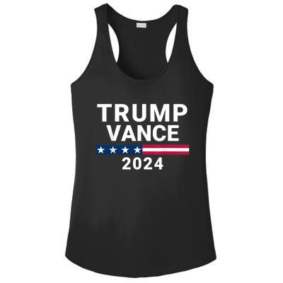 Trump Vance 2024 For President Vp Usa Republican Election Ladies PosiCharge Competitor Racerback Tank