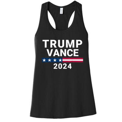 Trump Vance 2024 For President Vp Usa Republican Election Women's Racerback Tank