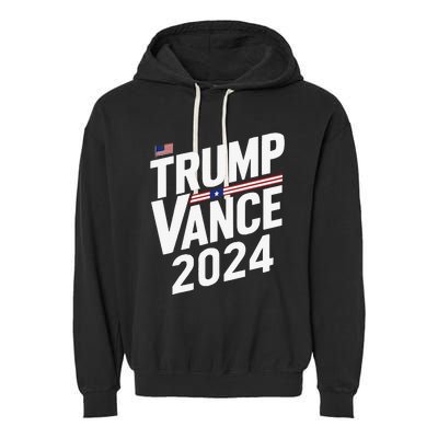 Trump Vance 2024 Election Donald Trump Jd Vance 2024 Garment-Dyed Fleece Hoodie